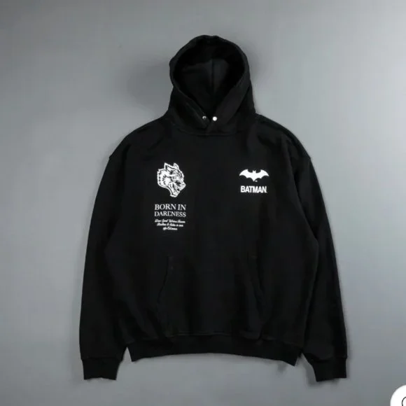 DARC Sport Born in Darcness Pierce Hoodie Pigment Black Blue NWT Wolves Gym - Picture 2 of 4